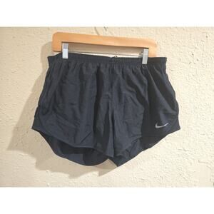 Nike Dri Fit Athletic Running Shorts, Inner Drawstring, Black, Size XL